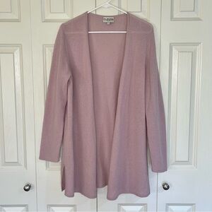 Cashmere Clouds Pink Cardigan Women’s Sweater 100% Cashmere Size Large